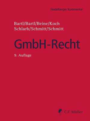 cover image of GmbH-Recht